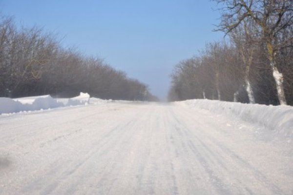 Independenţa se află sub troiene de zăpadă de 2 metri